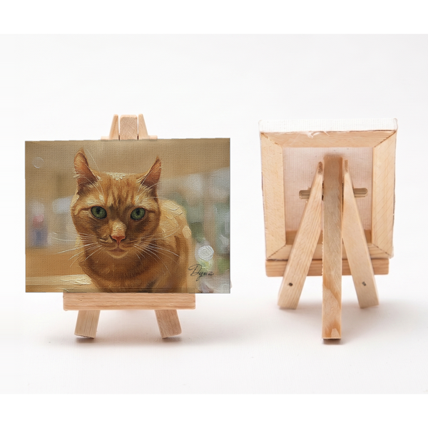 ダイナ 小さな絵画風キャンバスボード