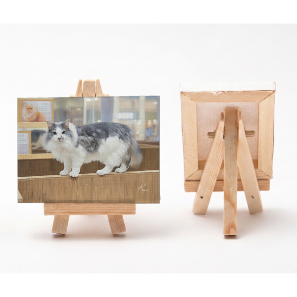 カイ 小さな絵画風キャンバスボード