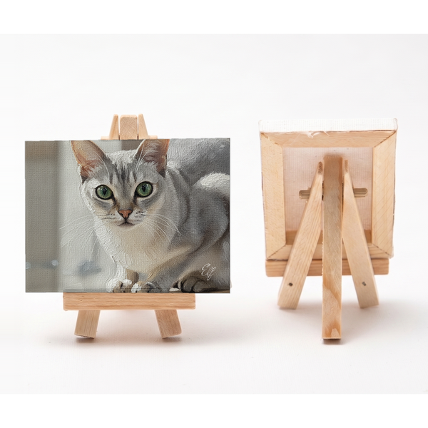 エルフ 小さな絵画風キャンバスボード