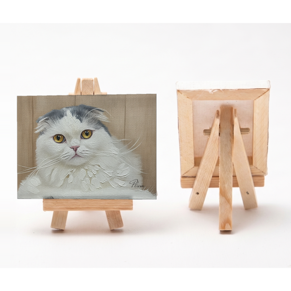 プラム 小さな絵画風キャンバスボード