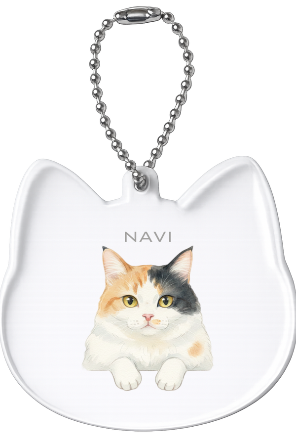 ナビ 猫型アクリルホルダー