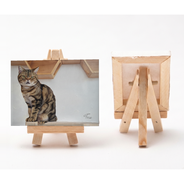 トラ 小さな絵画風キャンバスボード