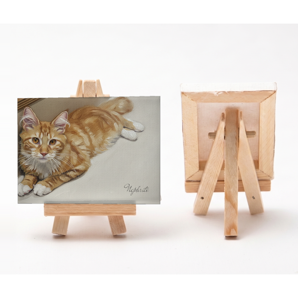 ネフライト 小さな絵画風キャンバスボード