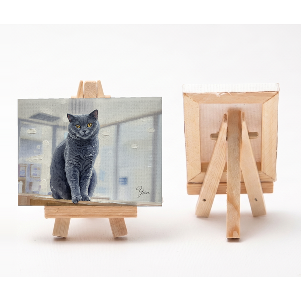 ゆん 小さな絵画風キャンバスボード
