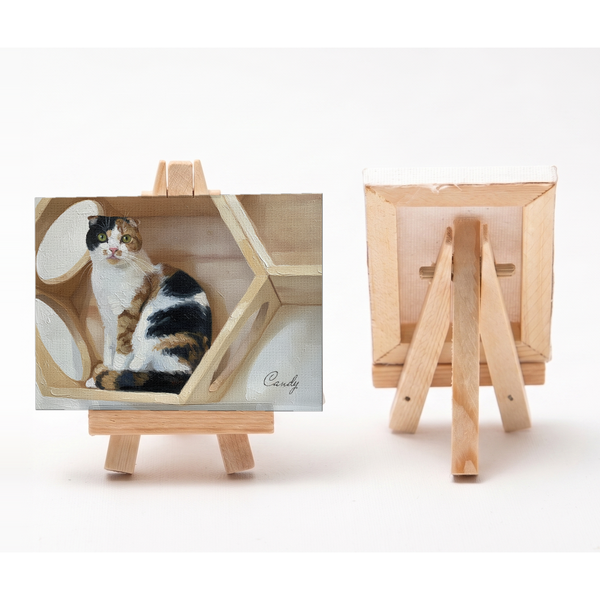 キャンディ 小さな絵画風キャンバスボード