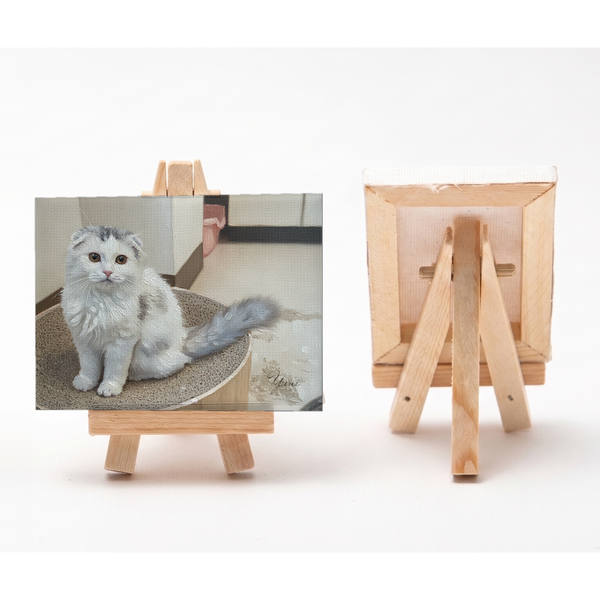 ゆに 小さな絵画風キャンバスボード