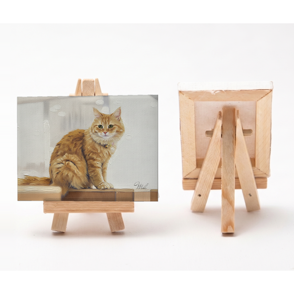ミル 小さな絵画風キャンバスボード