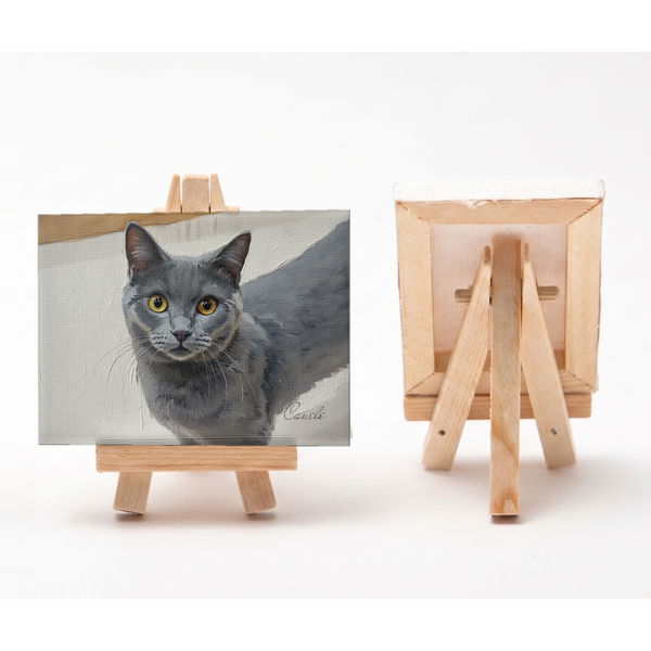 カヌレ 小さな絵画風キャンバスボード