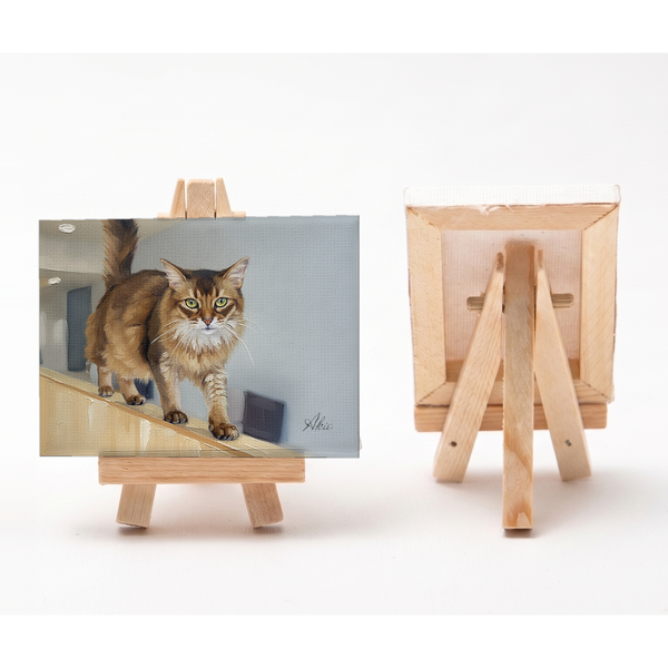 あきえ 小さな絵画風キャンバスボード