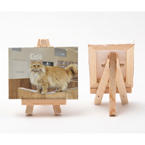 ナツ 小さな絵画風キャンバスボード