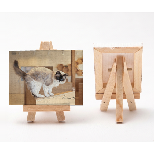 くろみつ 小さな絵画風キャンバスボード