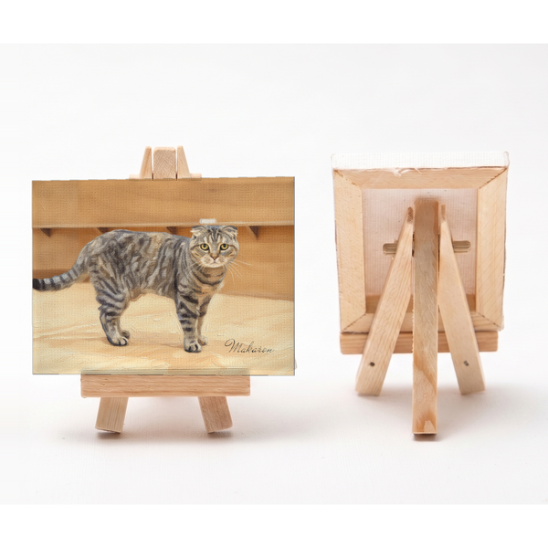 マカロン 小さな絵画風キャンバスボード