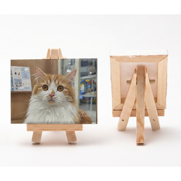 ガウラ 小さな絵画風キャンバスボード