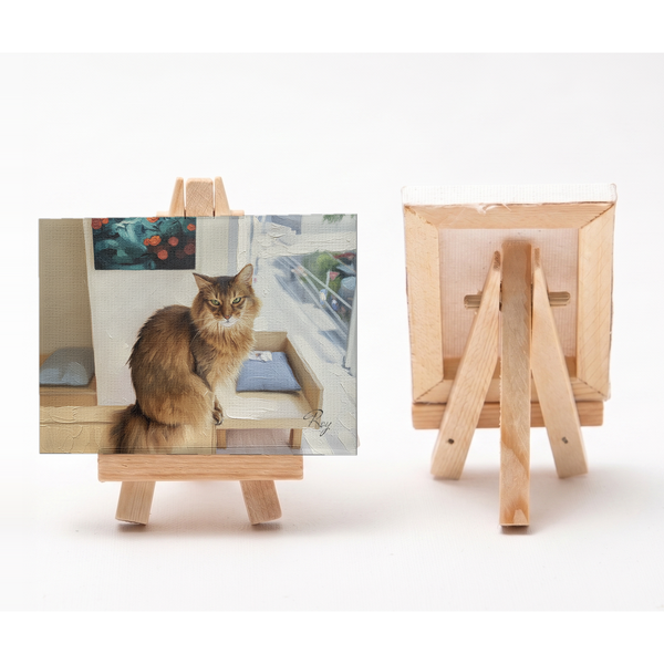 ロイ 小さな絵画風キャンバスボード