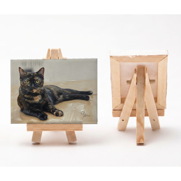 ヨル 小さな絵画風キャンバスボード