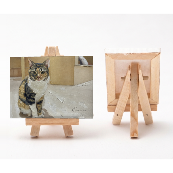 キャメロン 小さな絵画風キャンバスボード