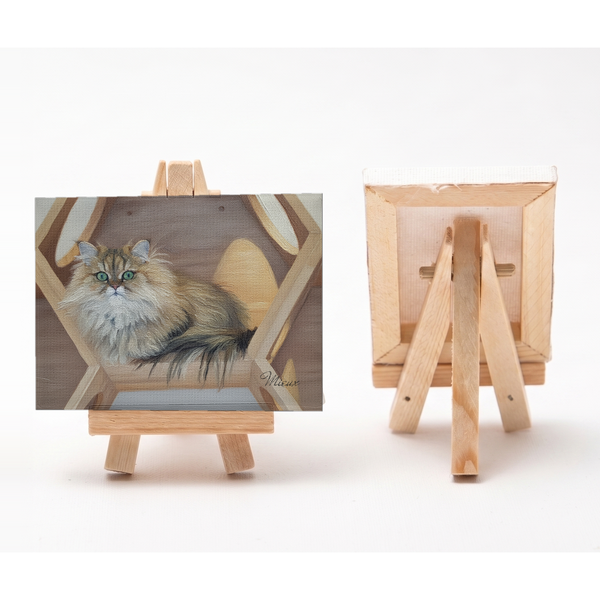 ミュウ 小さな絵画風キャンバスボード