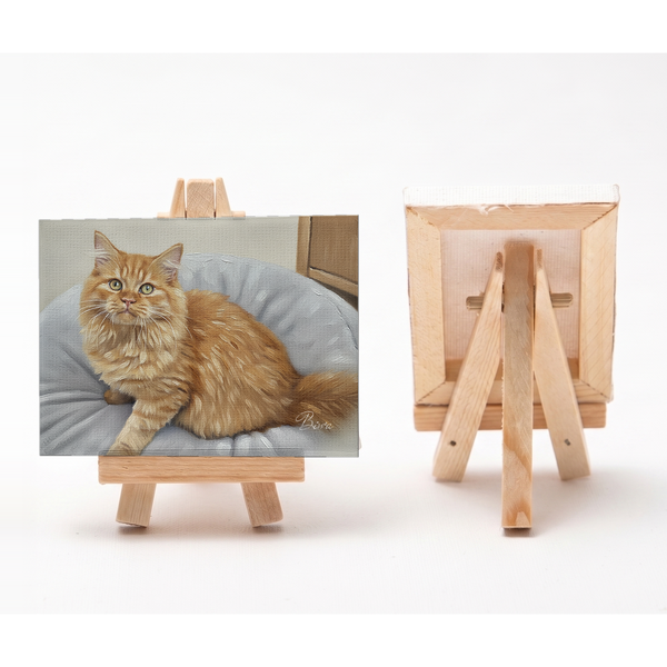 びわ 小さな絵画風キャンバスボード