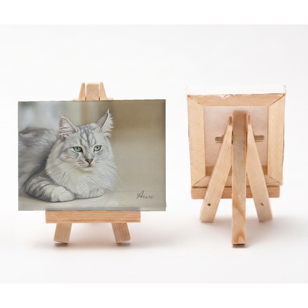 あられ 小さな絵画風キャンバスボード