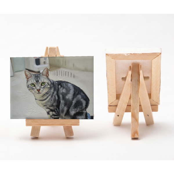 ミーシャ 小さな絵画風キャンバスボード