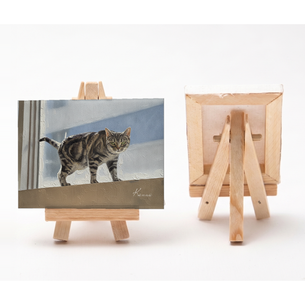 カンナ 小さな絵画風キャンバスボード