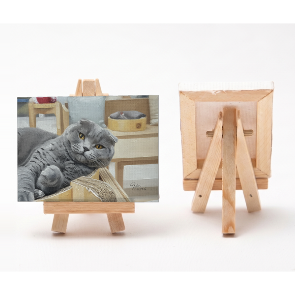 ミナ 小さな絵画風キャンバスボード