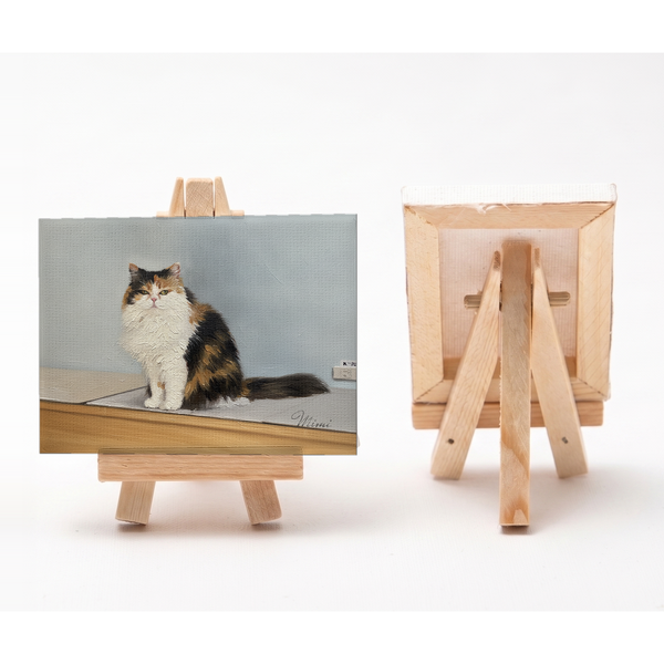 ミミー 小さな絵画風キャンバスボード
