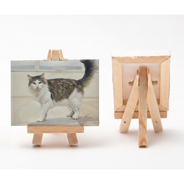 キリ 小さな絵画風キャンバスボード