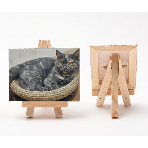 からし 小さな絵画風キャンバスボード