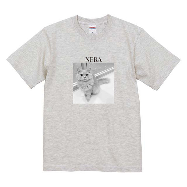 ネラ モノクロ写真コットンTシャツ