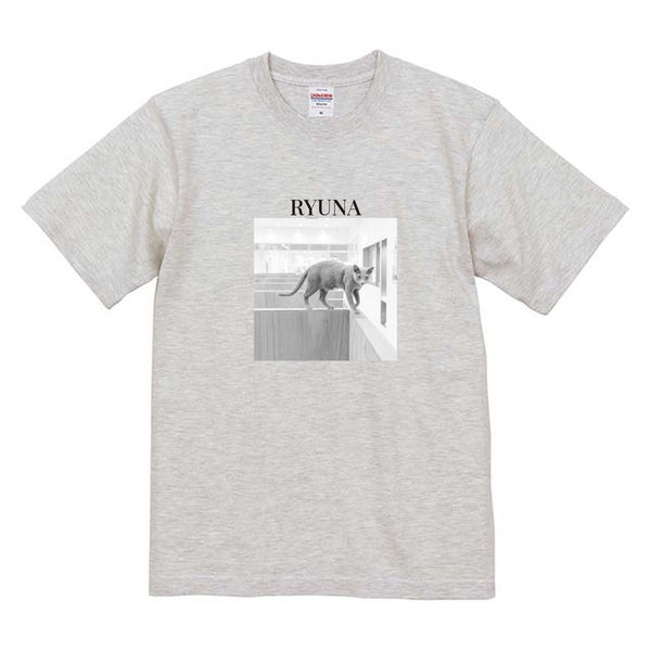 リュナ モノクロ写真コットンTシャツ