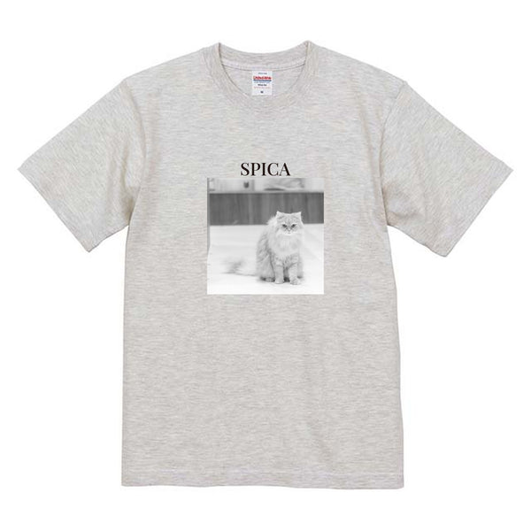 スピカ モノクロ写真コットンTシャツ