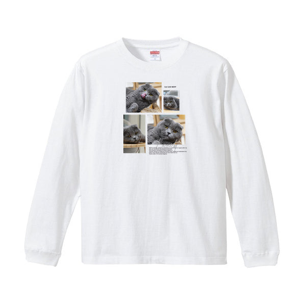 ミナ Album コットンロングTシャツ