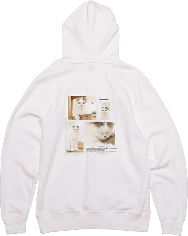 プラム Album フードジップパーカー