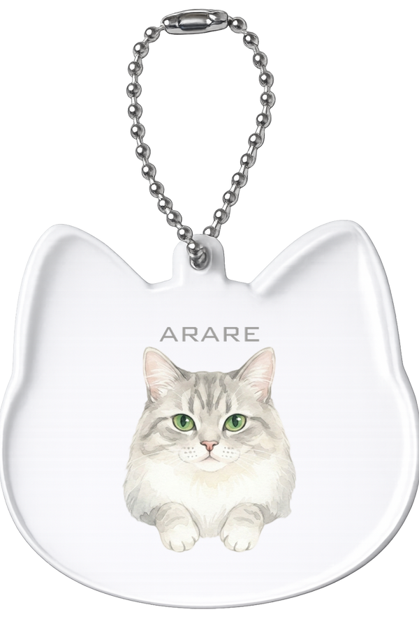 アラレ 猫型アクリルホルダー