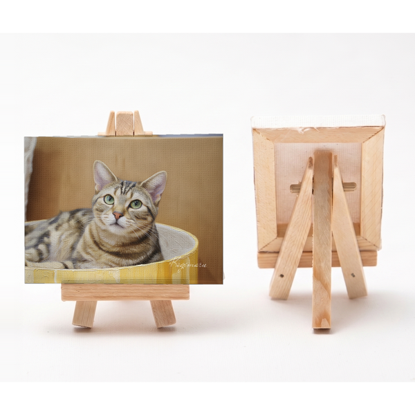 こげ丸 小さな絵画風キャンバスボード