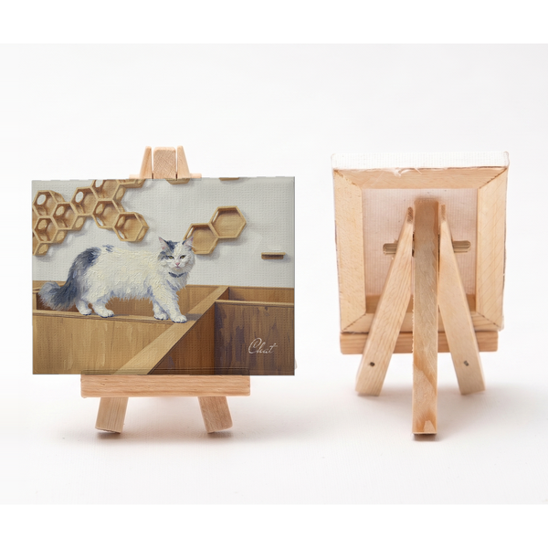 チャト 小さな絵画風キャンバスボード