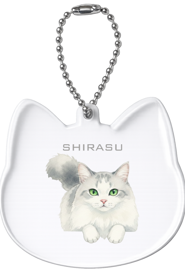 シラス 猫型アクリルホルダー