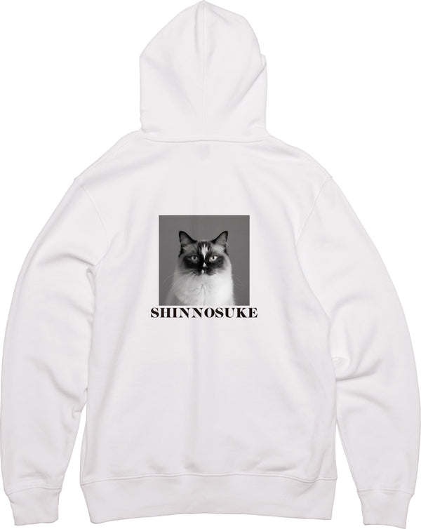 シンノスケ フードジップパーカー