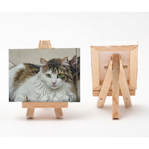 オーロラ 小さな絵画風キャンバスボード