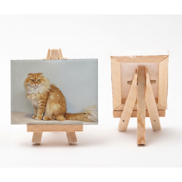 むぎ 小さな絵画風キャンバスボード