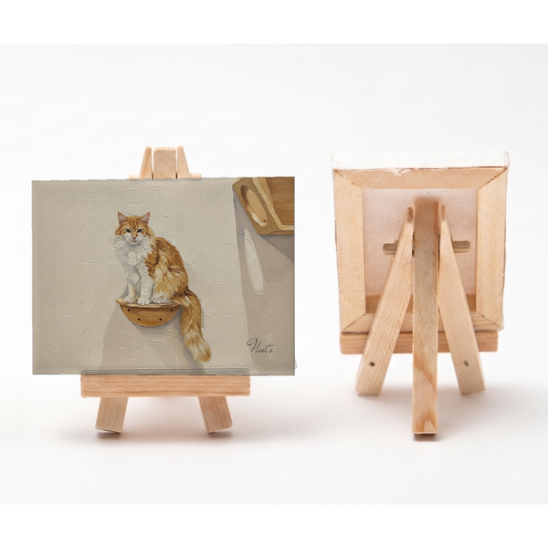 ナッツ 小さな絵画風キャンバスボード
