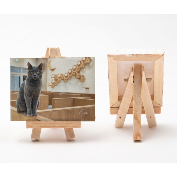 クロイ 小さな絵画風キャンバスボード