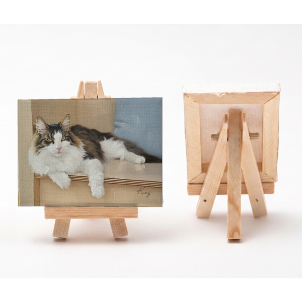 キング 小さな絵画風キャンバスボード