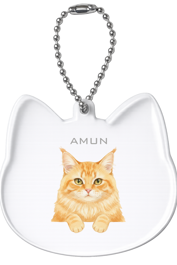 アメン 猫型アクリルホルダー