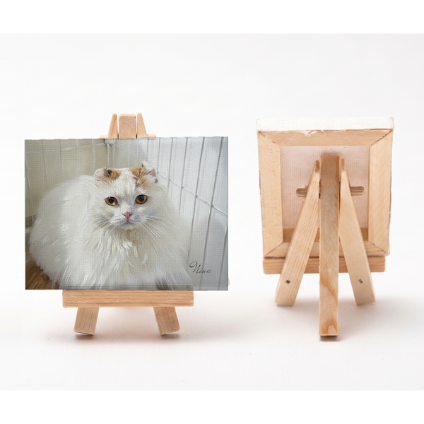 ニーナ 小さな絵画風キャンバスボード
