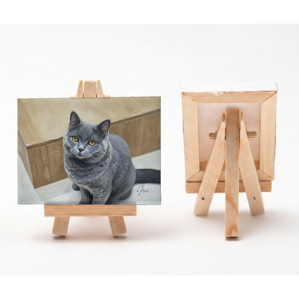 グリ 小さな絵画風キャンバスボード