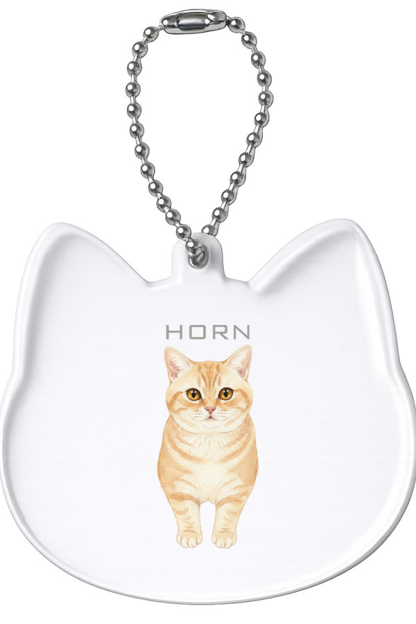 ホーン 猫型アクリルホルダー