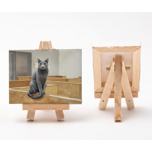 ピース 小さな絵画風キャンバスボード