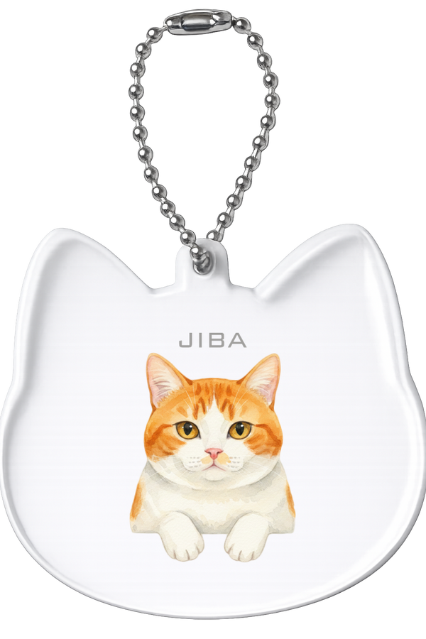 ジバ 猫型アクリルホルダー